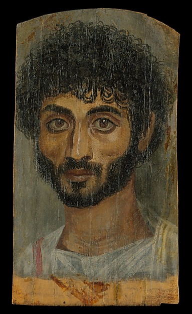 Portrait of a thin-faced, bearded man